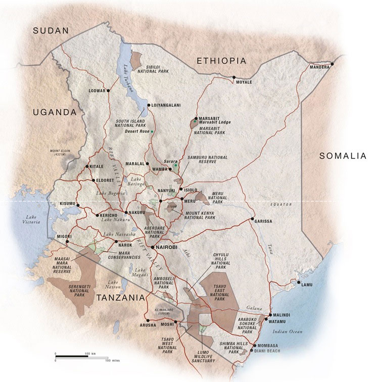 Kenya-map