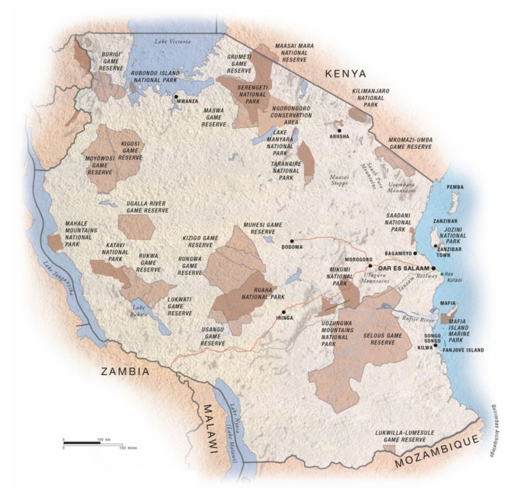 Tanzania-map Tanzania Map